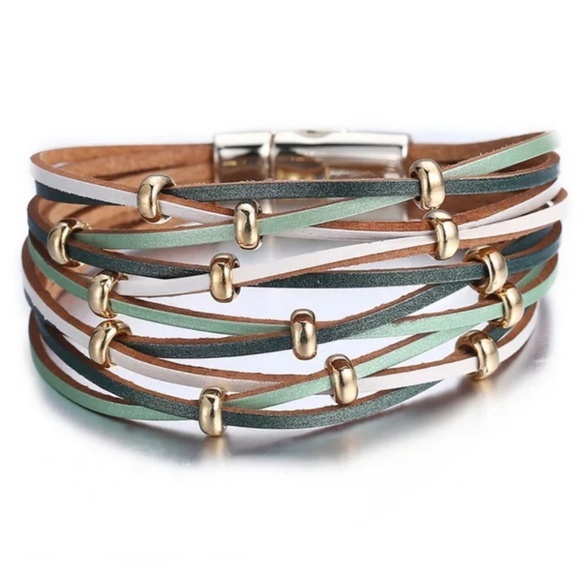 Fashion Faux Leather bracelet - Picture 2 of 2